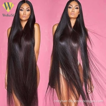 Gorgeous Transparent 13X6 Lace Frontal Wig,Silky Straight 40 Inch Human Hair Wig,Mink Straight Virgin HD Lace Front Wig